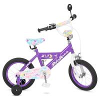купить Двухколесный велосипед для детей 14 дюймов Profi L14132 Butterfly 2 (сиреневый)