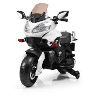 купить Детский электромотоцикл Bambi M 3630 EL-1 кожаное сиденье и ЕВА-колеса (белый)