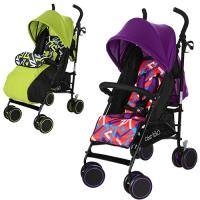 купить Коляска для детей BAMBI M 3423-1 прогулочная трость (зеленая фиолетовая)