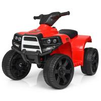 купить Электроквадроцикл для детей Bambi M 3893L-3 музыка свет кожаное сиденье (красный)