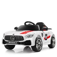 купить Детский электромобиль Mercedes M 4105EBLR-1 радиоуправление музыка свет (белый)