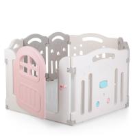 купить Игровой детский манеж M 4030-2 с игровой панелью (розовый)