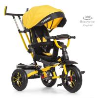 купить Трехколесный велосипед для детей TurboTrike M 4058-7 поворотный со светом (желтый)