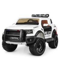 купить Детский полицейский джип Ford M 4173EBLR-1 с радиоуправлением (белый)