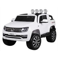 купить Детский джип VW Amarok M 3600EBLR-1 четыре мотора кожаное сиденье (белый)