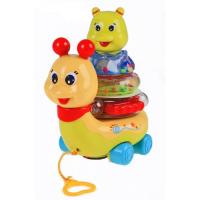 купить Веселая улитка пирамида 9162 JOY TOY (муз, свет)