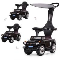 купить Каталка-машинка для детей Range Rover M 3597A-2(2) с родительской ручкой и козырьком (черная)