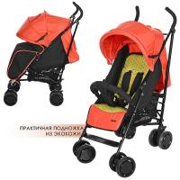 купить Детская прогулочная коляска трость M 3419-7 PICNIC (оранжево-желтая)