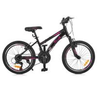 купить Спортивный велосипед 20 дюймов G20VEGA A20.2 Shimano и VB (черно-розовый)