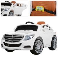 купить Детская электромашина Mercedes S-Class ZP 8003EBLR-1 кожаное сиденье (белый)
