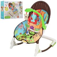 купить Детский шезлонг-качалка BAMBI M 3247 регулируемая спинка вибро