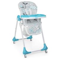 купить Складной стульчик для кормления Bambi M 3233 Cat Blue на колесиках (кошки голубой)