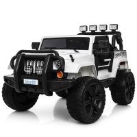 купить Детский внедорожник Bambi M 3824EBLR-1 полный привод и кожаное сиденье (белый)