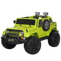 купить Детский электромобиль джип BAMBI M 3445 EBLR-5 кожаное сиденье (зеленый)