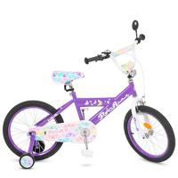 купить Двухколесный велосипед для девочки 18 дюймов Profi L18132 Butterfly 2 (сиреневый)