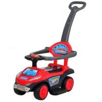 купить Детская каталка - толокар Q 03-3-3 с ручкой (красная)