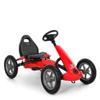 купить Детский педальный карт Bambi M 4120-3 ручной тормоз и надувные колеса (красный)
