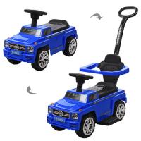 купить Детская каталка-толокар Bambi M 3597B-4 с родительской ручкой (синяя)