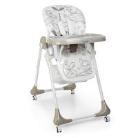 купить Складной стульчик для кормления M 3233 Lamb Beige на колесиках (овечки бежевый)