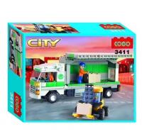 купить Детский игрушечный конструктор COGO 3411-3606 "Трейлер" (259 дет.)