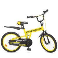 купить Детский велосипед 20 дюймов Profi L20111 Driver с подножкой (желтый)