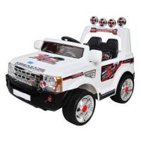 купить Детский электромобиль JJ 012 R-2-1 Машина Джип Land Rover с пультом управления (белый)