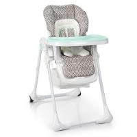 купить Стульчик для кормления детей Bambi M 3890-4 из кожы (серо-мятный)