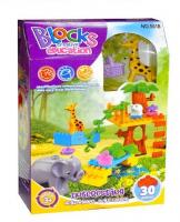 купить Детский игровой конструктор 5018 JDLT, Зоопарк (30 деталей)