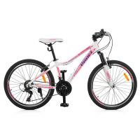 купить Велосипед 24 дюйма алюминиевая рама 13,5" Profi G24CARE A24.3 Shimano (белый)