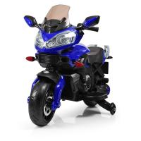 купить Детский электромотоцикл Bambi M 3630 EL-4 кожаное сиденье и ЕВА-колеса (синий)