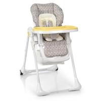 купить Стульчик для кормления детей Bambi M 3890-2 из кожы (серо-желтый)
