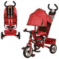 купить Детский трехколесный велосипед TurboTrike М 5361-5 с надувными колесами (красный)