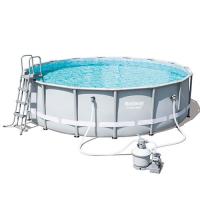 купить Каркасный бассейн Bestway 56452 с фильтр-насосом (488-122 см)