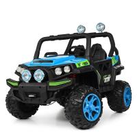 купить Детский полноприводный джип Bambi M 3825EBLR-4 с кожаным сиденьем (голубой)
