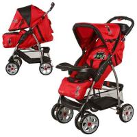купить Коляска для детей Bambi M 2107-4 прогулка (красно-черная)