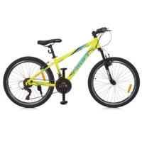 купить Спортивный велосипед 24 дюйма Profi G24PLAIN A24.1 навесное Shimano (салатовый)