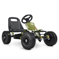 купить Педальный карт Profi M 3617-10 резиновые колеса цепная передача (милитари)