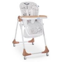 купить Складной стульчик для кормления Bambi M 3233 Cat Toffee на колесиках (кошки бежевый)