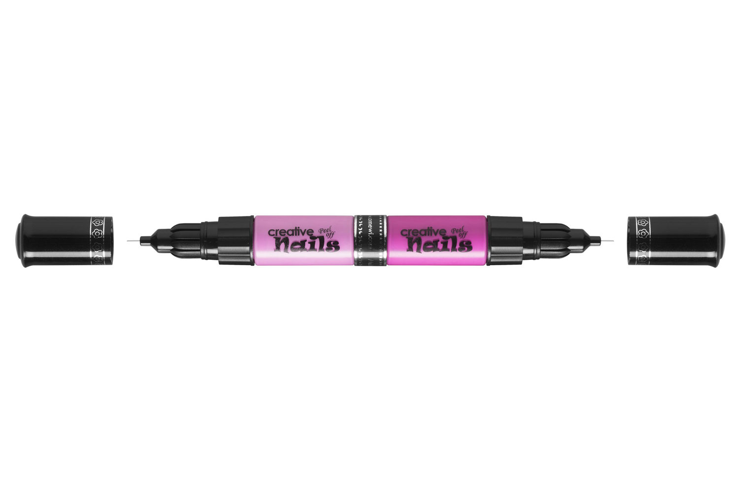 фото Детский лак-карандаш для ногтей Malinos Creative Nails на водной основе (2 цвета розовый + фиолетовый)