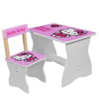 купить Детский деревянный столик со стульчиком 504-16 Hello Kitty
