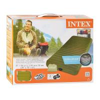 купить Надувной велюровый матрац Intex 68725 усиленный (191-76-15см)