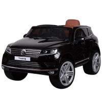 купить Детский джип VW Touareg M 3670EBLR-2 с кожаным сиденьем (черный)