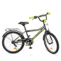купить Детский велосипед 20 дюймов Profi Y20108 Top Grade (графитно-салатовый матовый)