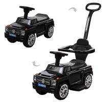 купить Детская каталка-толокар Bambi M 3597B-2 с родительской ручкой (черная)