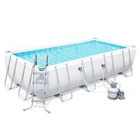 купить Прямоугольный каркасный бассейн Bestway 56466 с фильтр-насосом (549-274см)