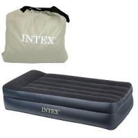 купить Надувная кровать Intex 66706 встроенный насос 220В (203-102-50 см)