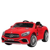 купить Детский автомобиль Mercedes AMG M 3583EBLR-3 с кожаным сиденьем (красный)