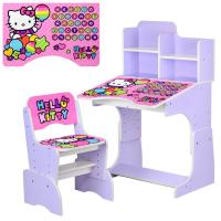 купить Детская парта растишка Hello Kitty W 2071-64-3 со стульчиком (сиреневая)