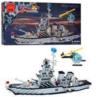 купить Конструктор для детей  BRICK 208885/112 военный корабль (970 деталей)