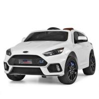 купить Детский электромобиль Ford Focus RS M 3627EBLR-1 с кожаным сиденьем (белый)